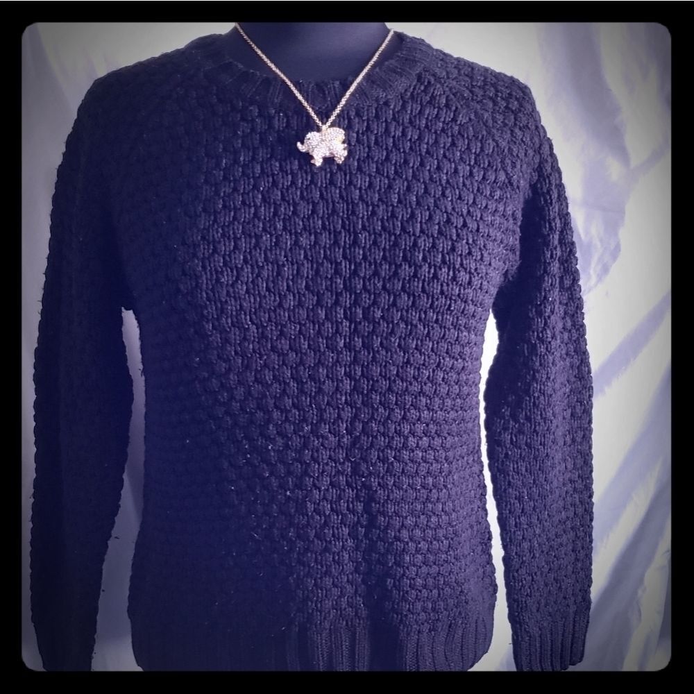 Jenny Black Acrylic Sweater